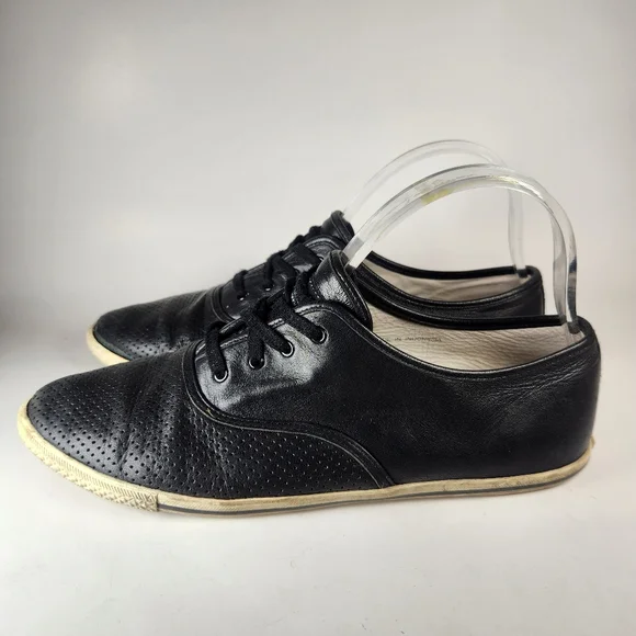 Marc By MARC JACOBS Women’s Sneaker Size 9.5  EU 40 Black Leather Shoe - Picture 3 of 8